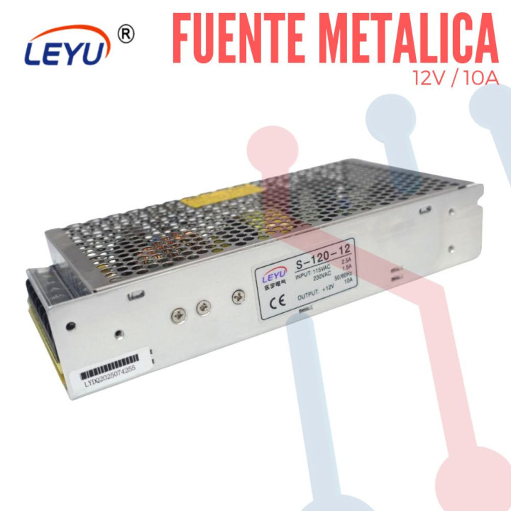 Fuente Suicheada 12V 10A 120W (LEYU)