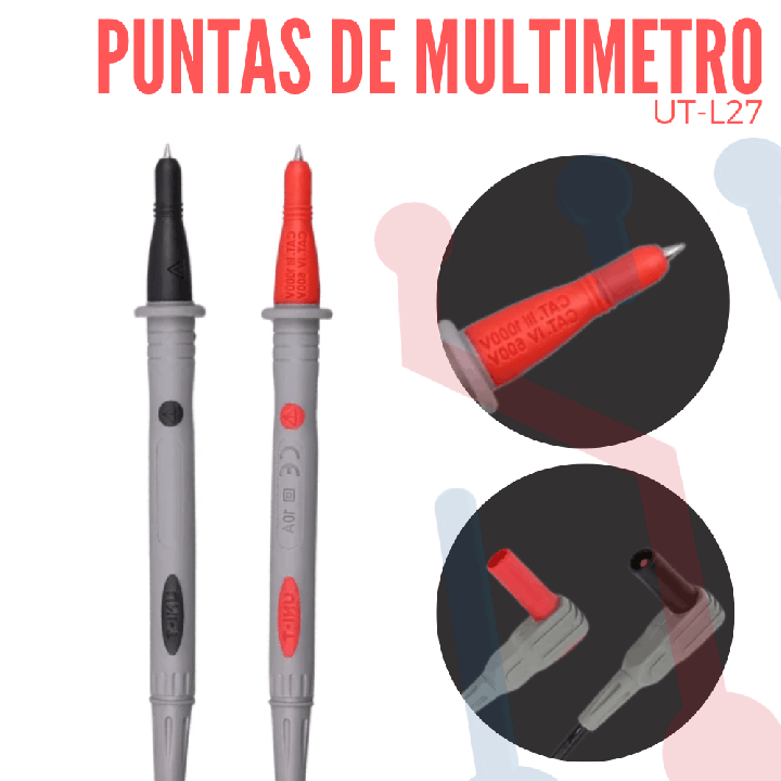 Puntas para Multimetro 10A (UT-L27)