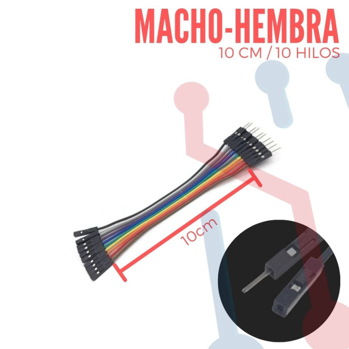 Cable de Conexión Rápida 10cm M-H