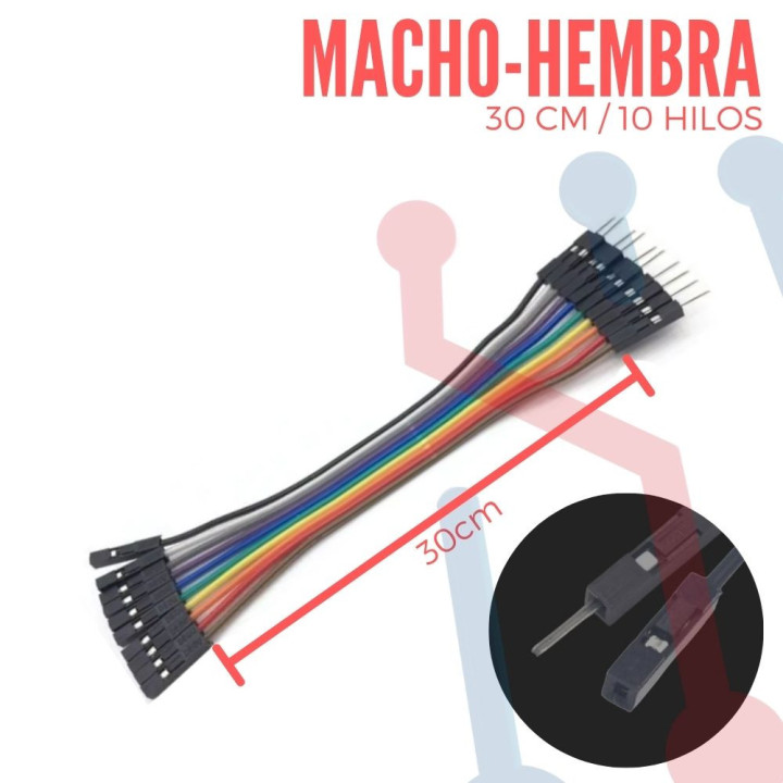 Cable de Conexión Rápida 30cm M-H