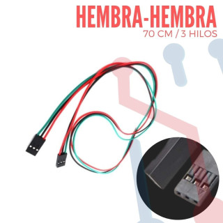 Cable Conexión 3 Pin H-H 70cm