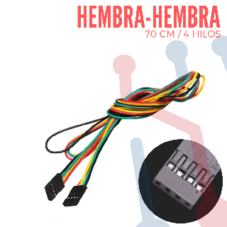 Cable Conexión 4 Pin H-H 70cm