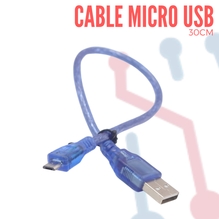 Cable USB-A a USB-Micro 30cm
