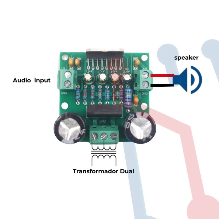 Amplificador Audio 100W (TDA7294)
