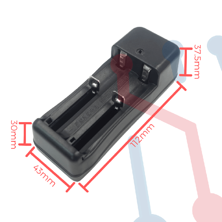 Cargador Bateria 18650 / 14500 (X2)