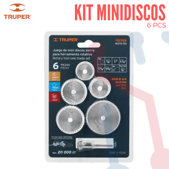 Kit de Minidiscos 6 PCS