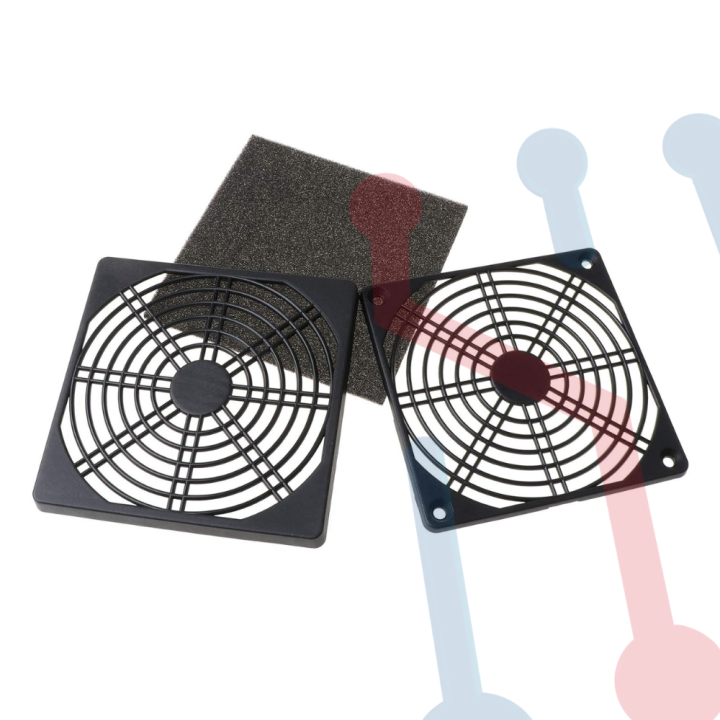 Rejilla plástica con filtro (80 × 80mm)