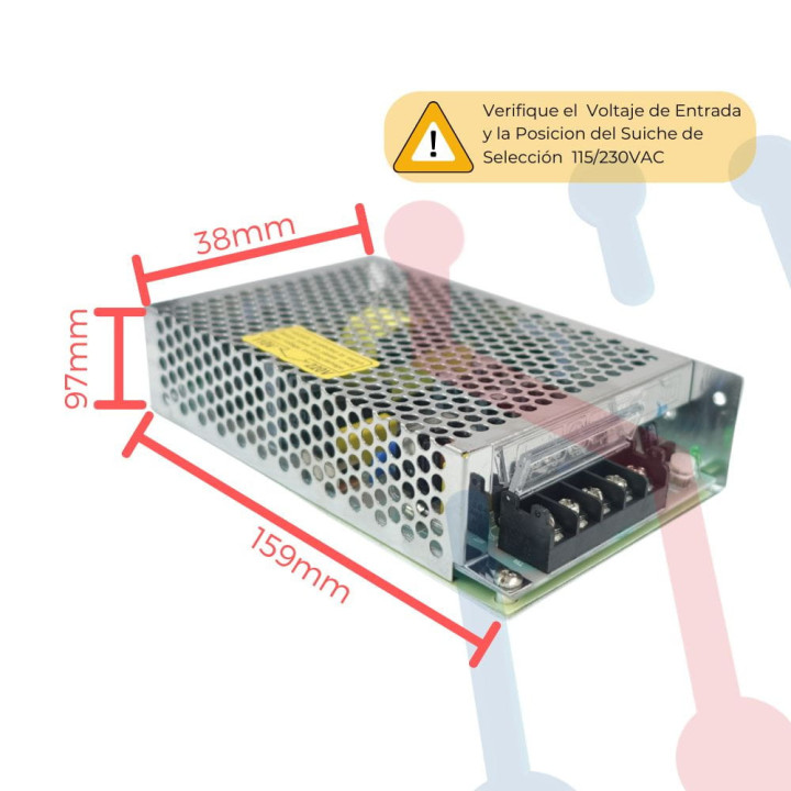 Fuente Suicheada 12V 10A 120W (LEYU)