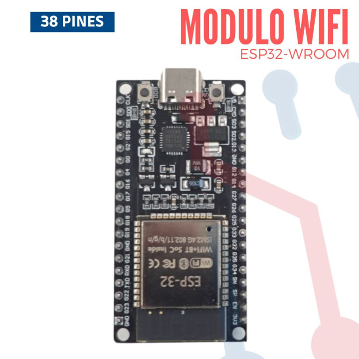 Modulo WIFI ESP32-WROOM (38 Pines)