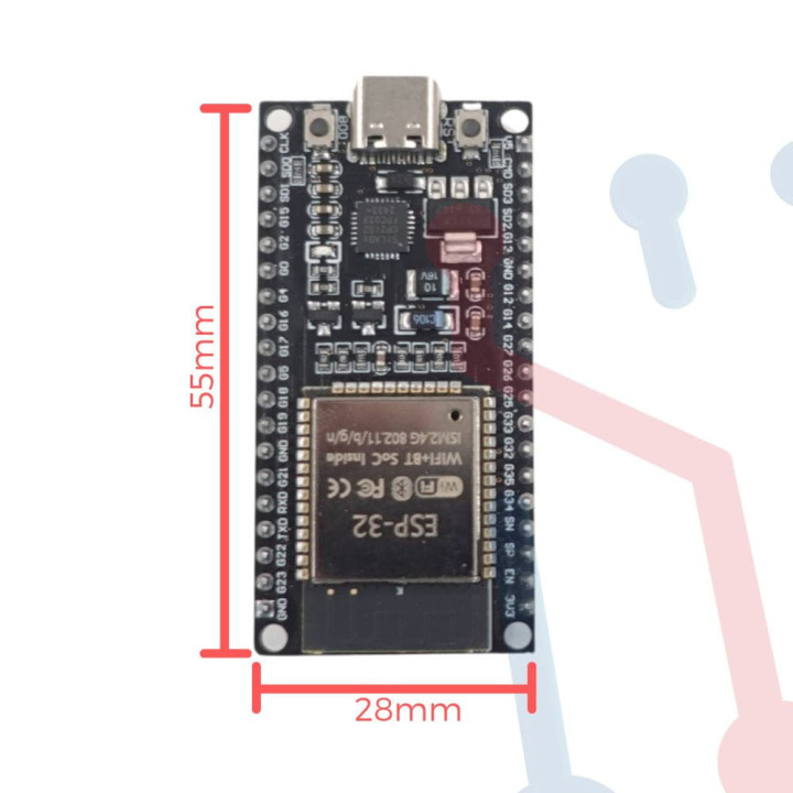 Modulo WIFI ESP32-WROOM (38 Pines)