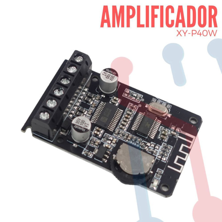 Amplificador 2X40W (XY-P40W) con Bluetooth