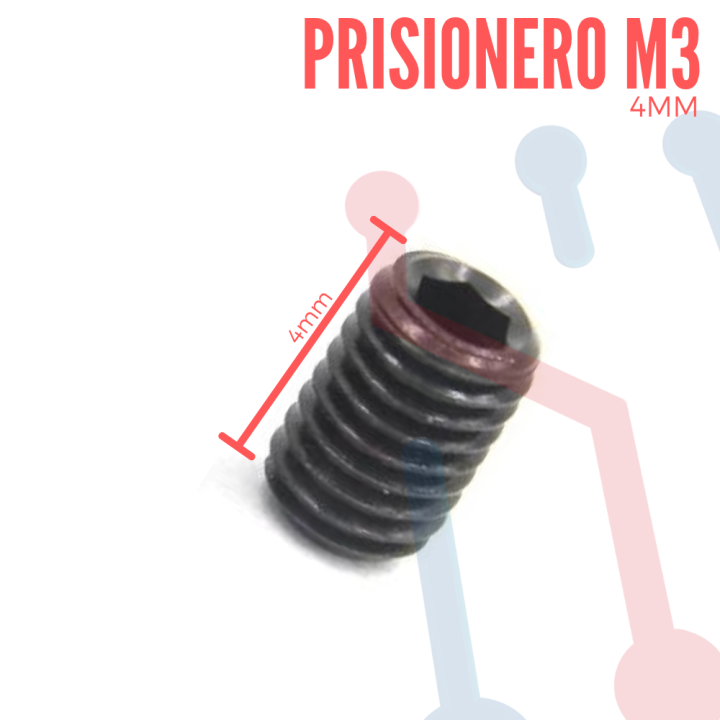 Prisionero M3 Hexágono 3mm