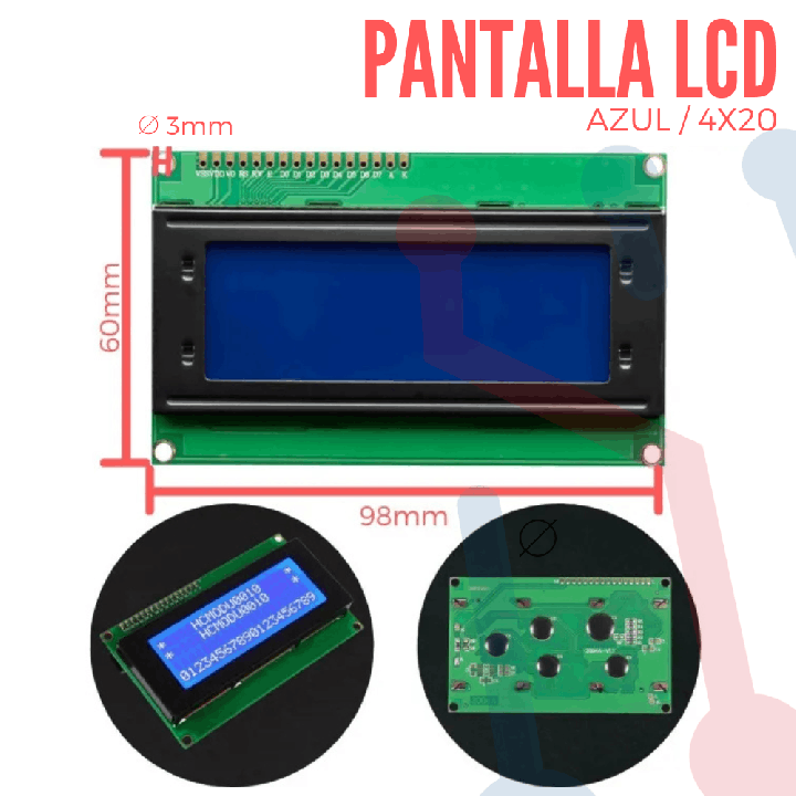 Display LCD 4X20 Backlight Azul