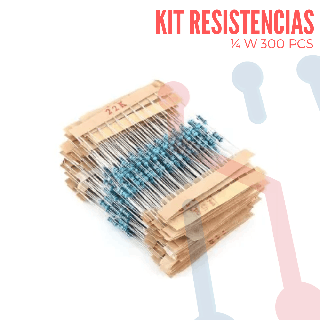 Kit de Resistencias de Precisión 1/4W 300PCS