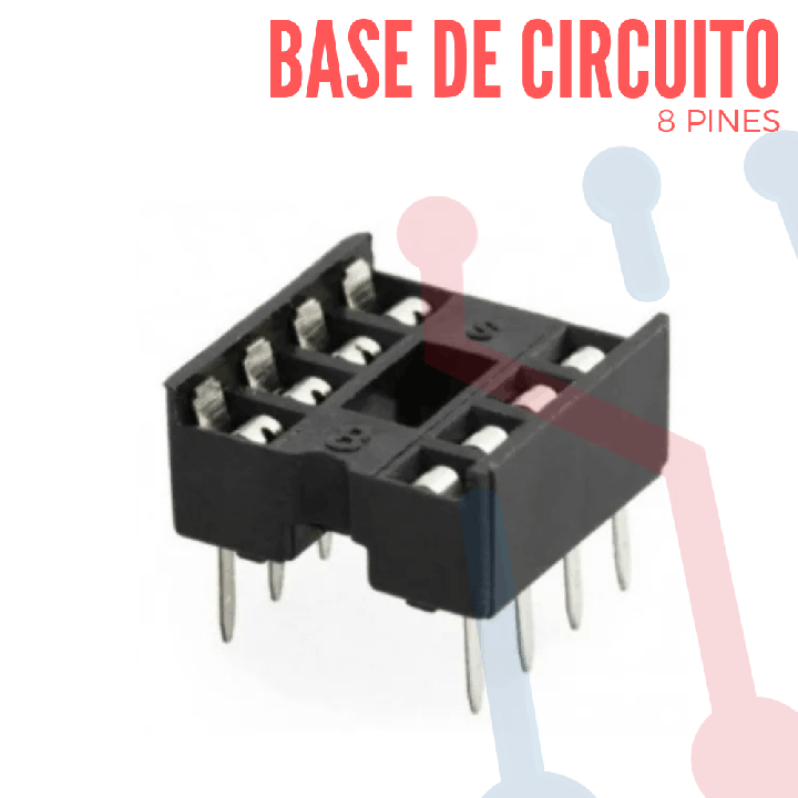 Base de Circuito Integrado 8 Pines