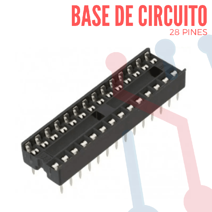 Base de Circuito Integrado 28 Pines Delgado