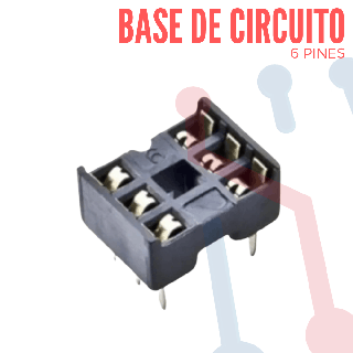 Base de Circuito Integrado 6 Pines