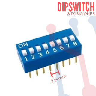 Dip Switch 8 Posiciones