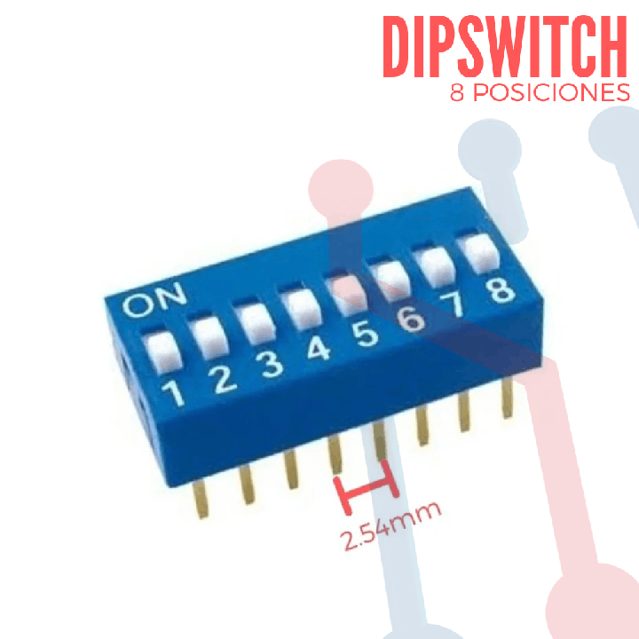 Dip Switch 8 Posiciones