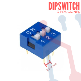 Dip Switch 3 Posiciones