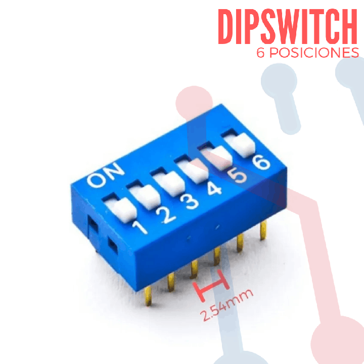 Dip Switch 6 Posiciones