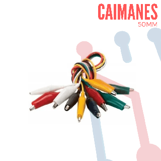 Cables con Caimanes x 5pcs
