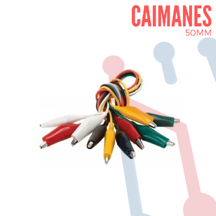 Cables con Caimanes x 5pcs