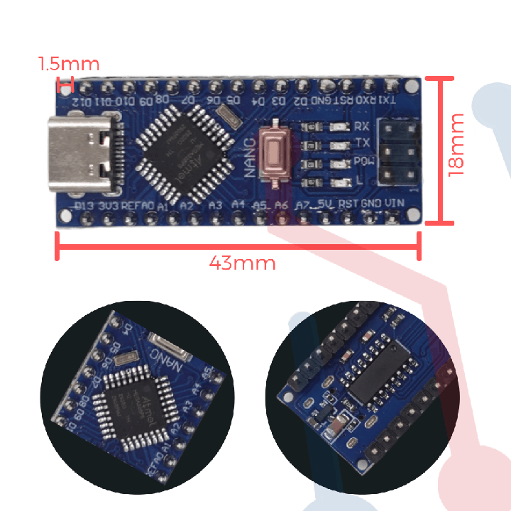 Arduino Nano CH340G (Tipo C)