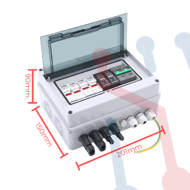 Caja de Protección para Sistema Fotovoltaico 2  en 1