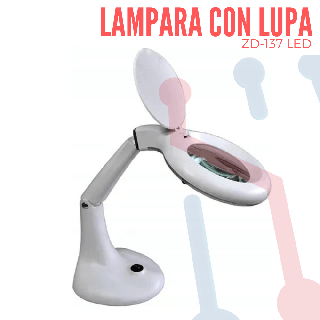 Lámpara Articulada con Lupa ZD-137 LED