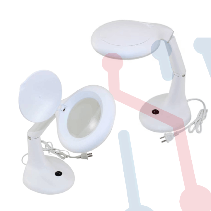 Lámpara Articulada con Lupa ZD-137 LED
