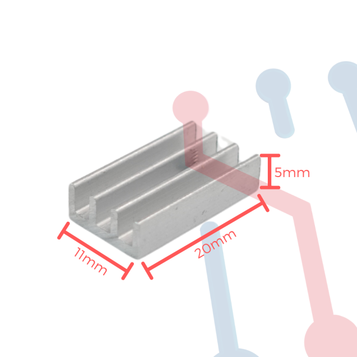 Disipador de Calor en Aluminio Para T0220