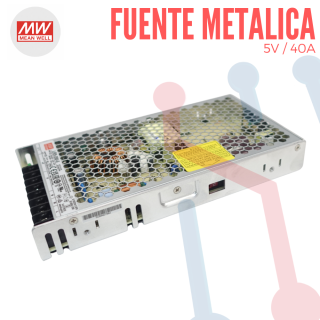 Fuente 5V 40A Mean Well