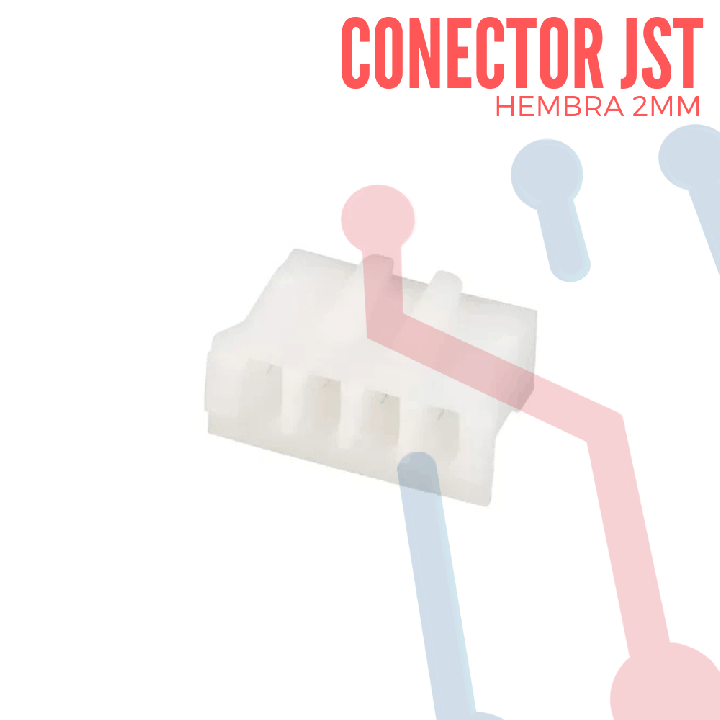 Conector JST PH 4 Pin Hembra de 2mm