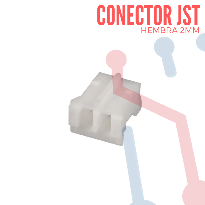 Conector JST PH 2 Pin Hembra de 2mm