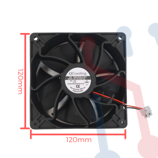 Ventilador Turbo 12V  120x120x38mm