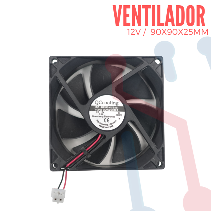 Ventilador 12V PWM 90x90x25mm
