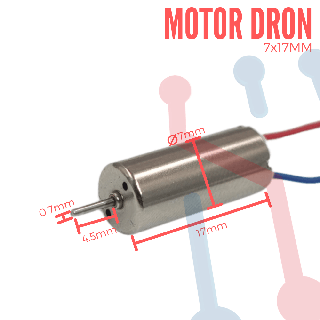 Motor Drone 7X17mm sin Aspa