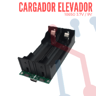 Cargador Elevador de Batería 18650 a 9V 3A