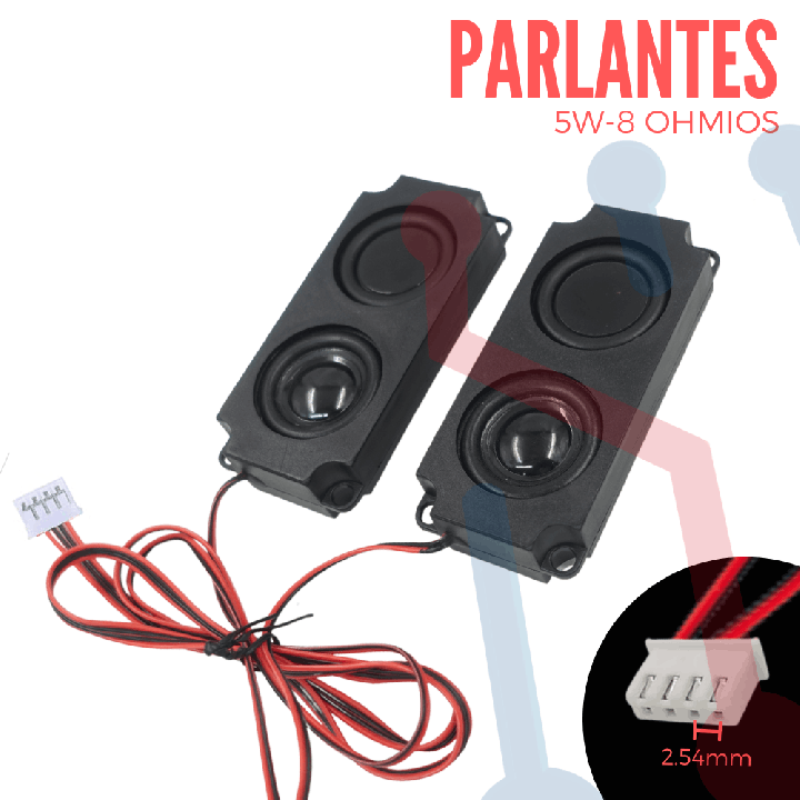 2 Parlantes Doblecavidad 5W 8 Ohm