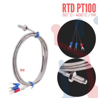 Sensor de Temperatura PT100 -50º C~ 400ºC (1M)