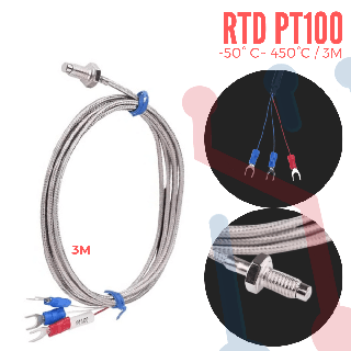 Sensor de Temperatura  PT100 -50º C~ 400ºC (3M)