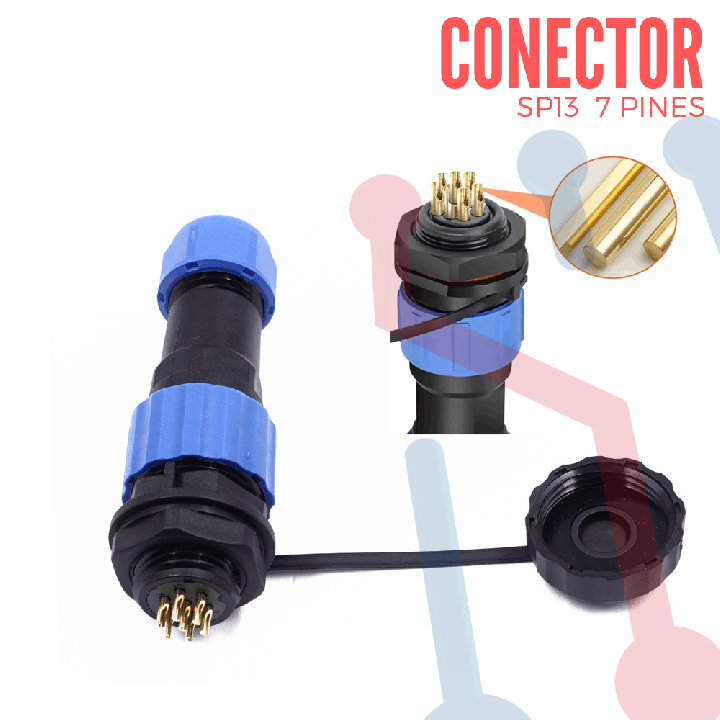 Conector  IP68 SP13-7P