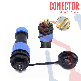 Conector  IP68 SP13-4P