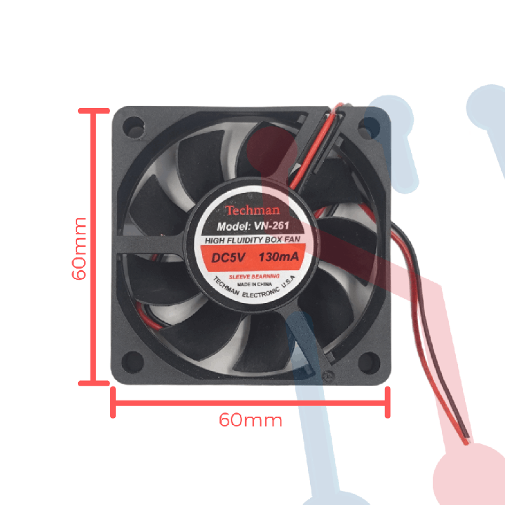 Ventilador 5V  60x60x15mm