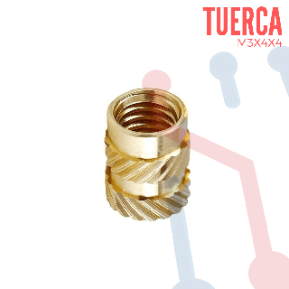 Tuerca de Inserción M3X4X4MM