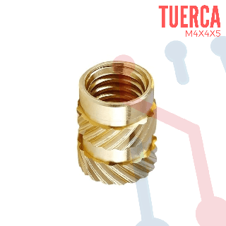 Tuerca de Inserción M4X4X5MM