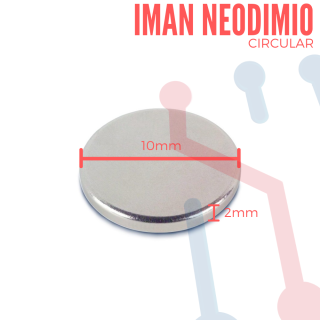 Imán Neodimio Circular 10x2mm