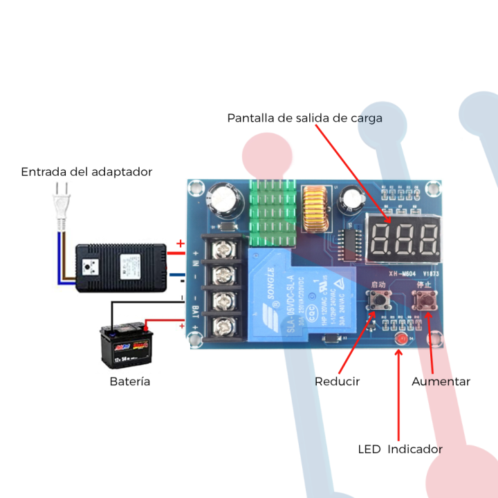 Controlador de Carga 1 (XH-M604)