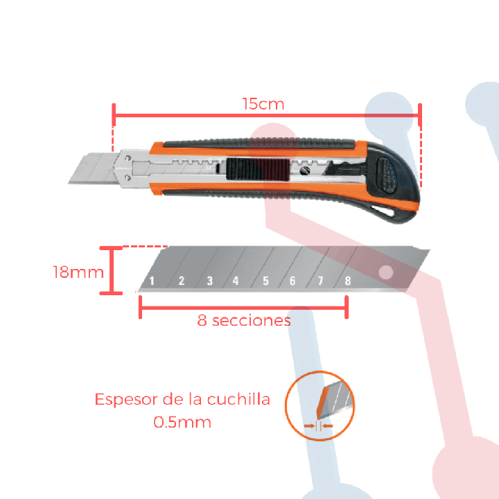 Bisturí 18mm Truper